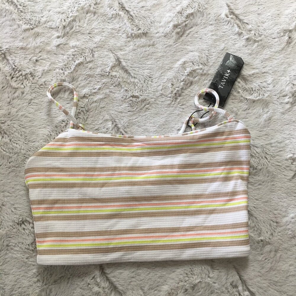 Nwt Tavik textured bikini top size XS